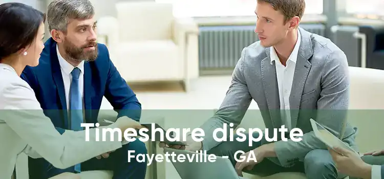 Timeshare dispute Fayetteville - GA