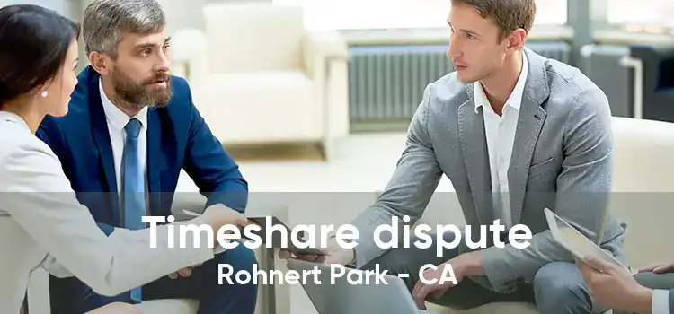 Timeshare dispute Rohnert Park - CA