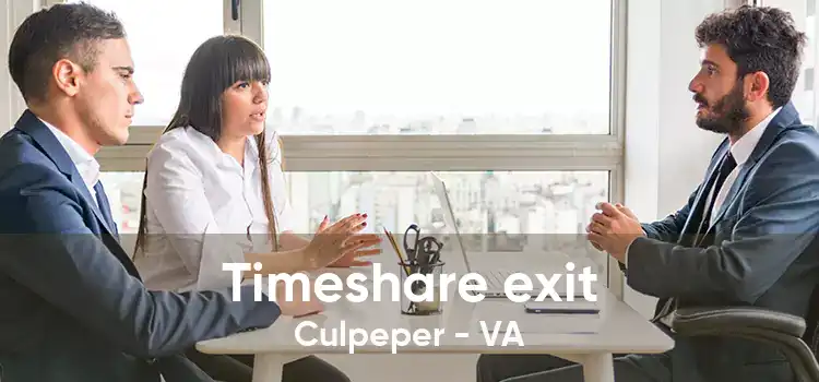 Timeshare exit Culpeper - VA