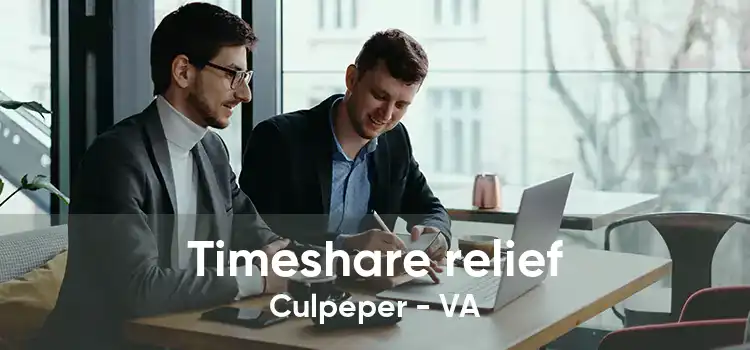 Timeshare relief Culpeper - VA