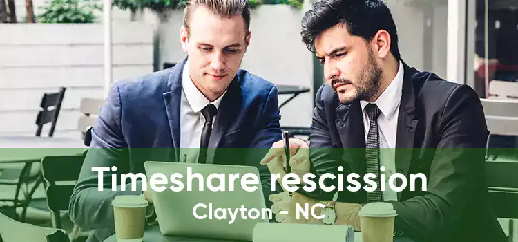 Timeshare rescission Clayton - NC